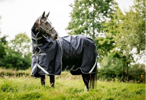 Rambo Optimo Turnout 0g plus 400g Liner - Navy/Thunderstorm Grey/Silver