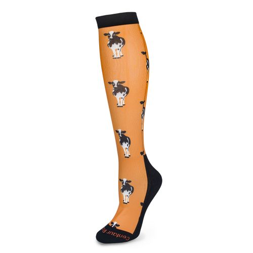 Centaur Ranch Boot Socks - Cows