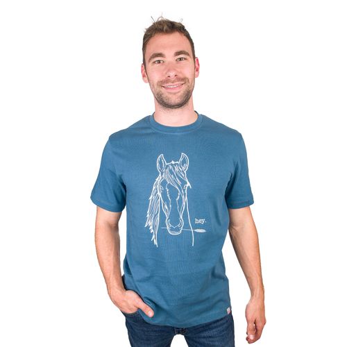 Centaur Ranch Men's Short Sleeve Farm Tee - True Blue Hay