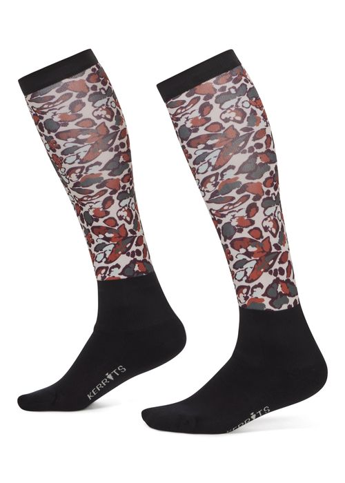 Kerrits Women's Dual Zone Boot Socks - Terracotta Springtime