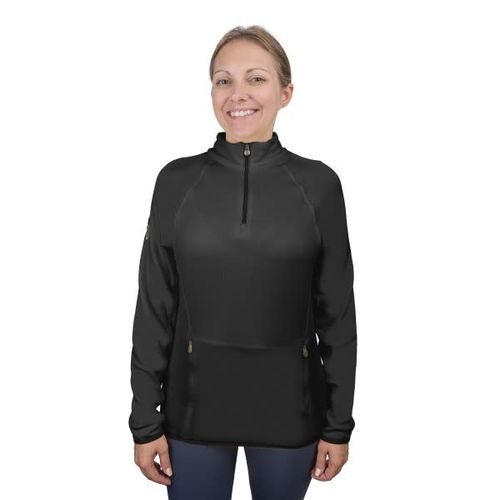 Ovation Women's Half Zip Riding Fleece - Black