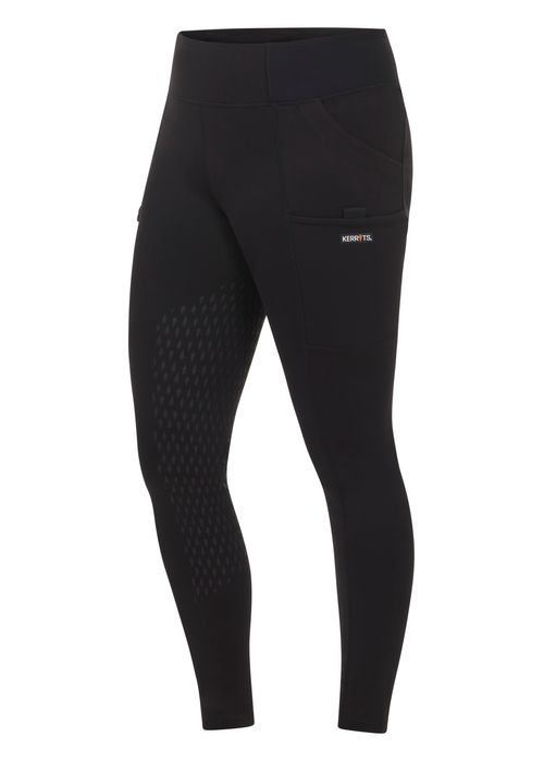 Kerrits Women's Solutions Full Leg Pocket Tights - Black