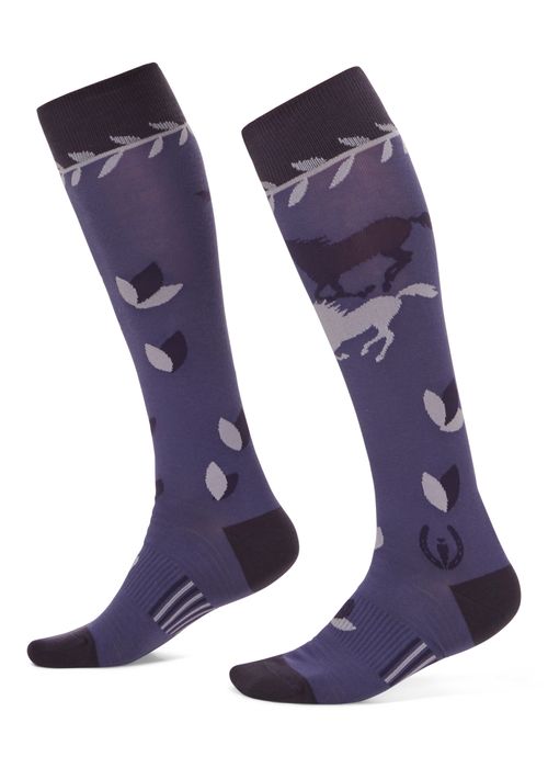 Kerrits Women's On The Double Knee Hi Socks - Wild Orchid