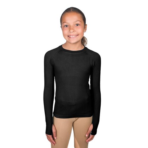 Romfh Kids' Seamless Long Sleeve Top - Black