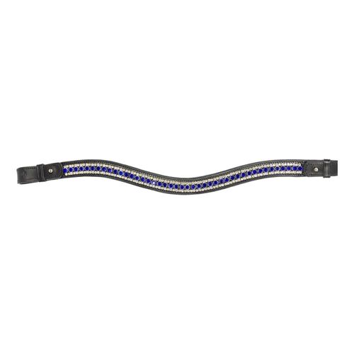 Equinavia Valkyrie Quick Change Brow Band - Black/Royal Blue