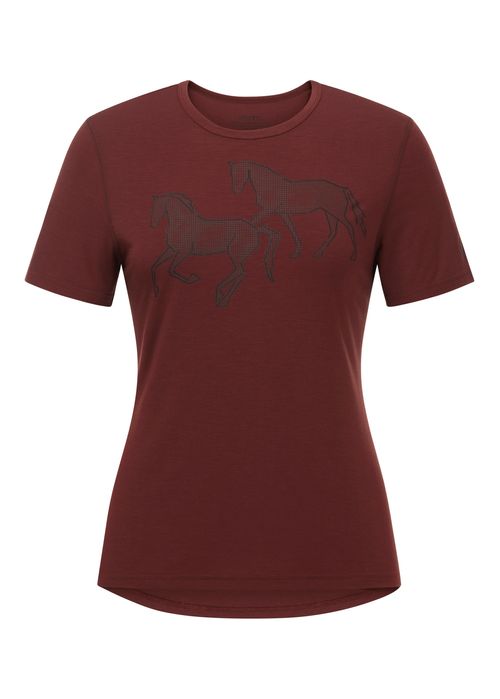 Kerrits Women's On The Double Horse Tee - Amber Spice