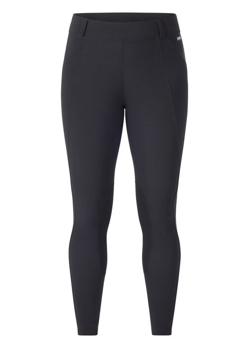 Kerrits Women's Microcord Knee Patch Pocket Tights - Black