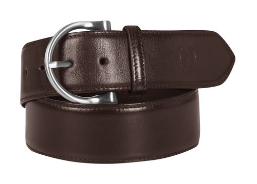 Kerrits Simple D Leather Belt - Dark Bay
