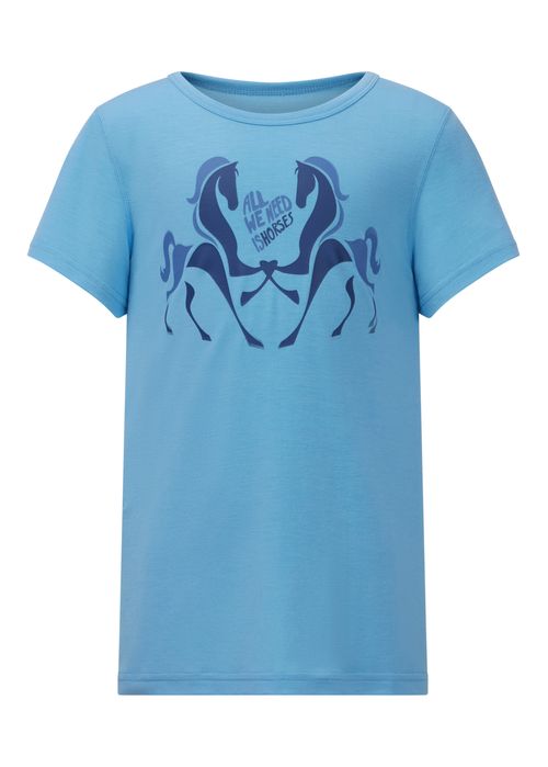 Kerrits Kids' All We Need Is Horses Tee - Waterfall