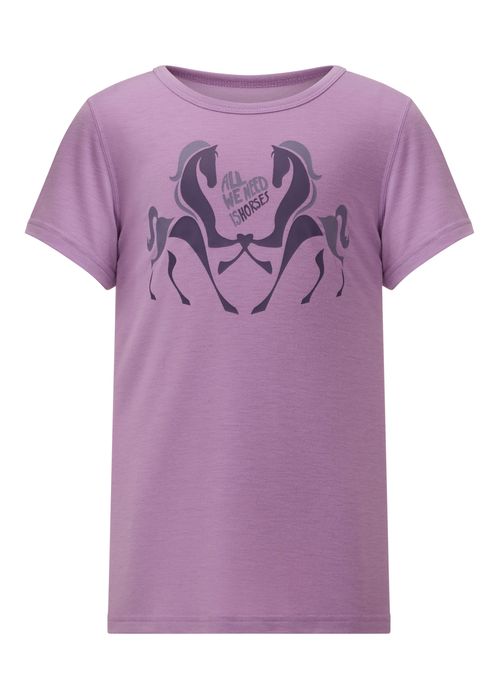 Kerrits Kids' All We Need Is Horses Tee - Lavendream