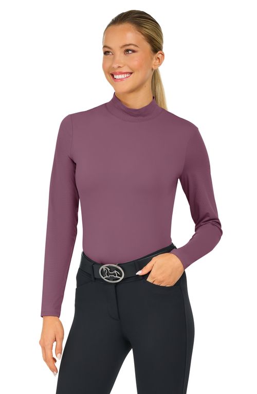 RJ Classics Women's Jemma Mock Neck Shirt - Tulipwood