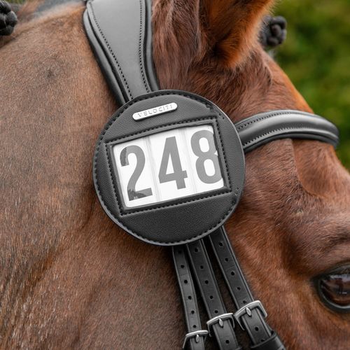 Shires Velociti Bridle Number Holder - Black