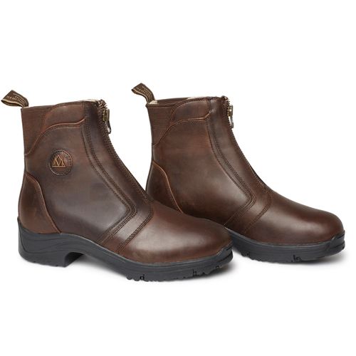 OVERSTOCK: Mountain Horse Women's Snowy River Winter Zip Paddock Boot - 7 - Brown