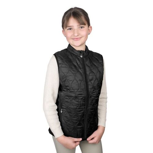 BARGAIN: Ovation Kids' Quilt Hybrid Puffer Vest - Medium - Black Black