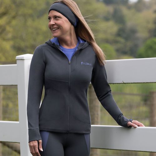 READY TO SHIP: Irideon Women's Himalayer Zip Hoodie - Medium - Graphite/Ultra Violet