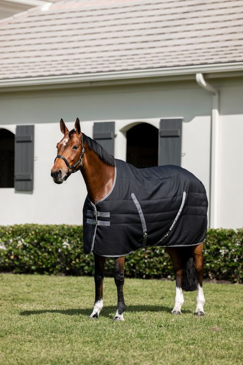 Rambo Stable Blanket 200g - Black/Thunderstorm Grey/Silver