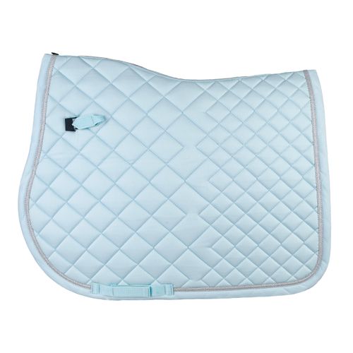 Romfh Glitter Trim AP Saddle Pad - Oasis Sky/Silver Trim