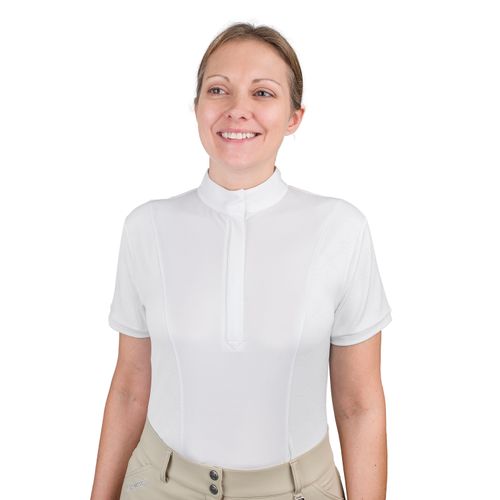 Romfh Women's Logo Short Sleeve Show Shirt - White