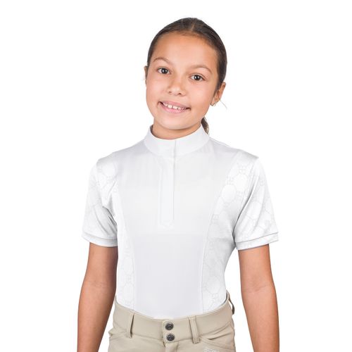 Romfh Kids' Logo Short Sleeve Show Shirt - White