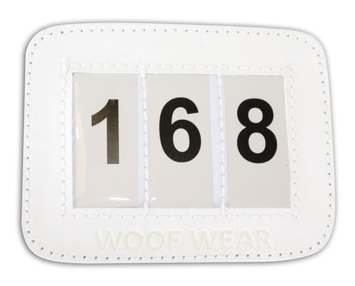 Woof Wear Bridle Number Holder - White