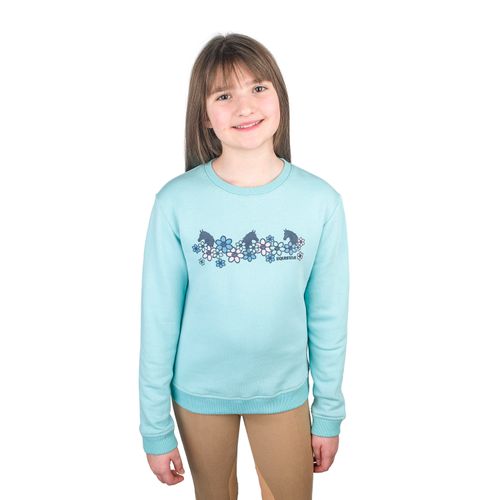 Equistar Kids' Graphic Sweatshirt - Deep End/Floral Horse