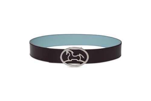 RJ Classics Lilo Bobbie Belt - Chocolate/Aqua/Silver Buckle