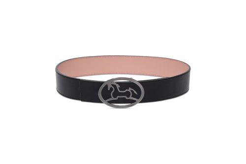 RJ Classics Lilo Bobbie Belt - Black/Blush/Gunmetal Buckle