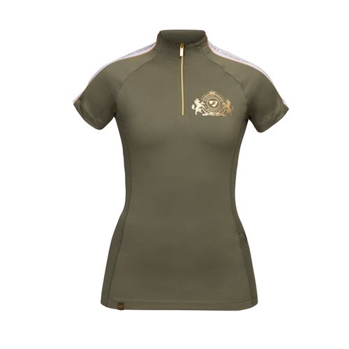 Shires Aubrion Women's Team Short Sleeve Sun Shirt - Moss