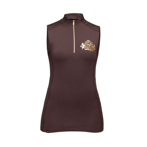 Shires Aubrion Women's Team Sleeveless Sun Shirt - Umber