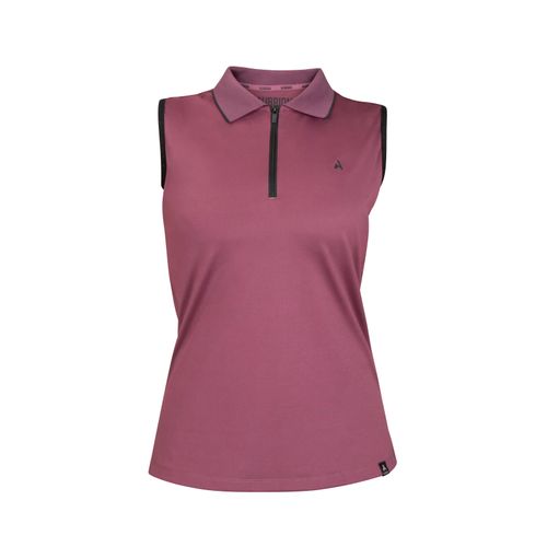 Shires Aubrion Women's React Sleeveless Tech Polo - Mauve