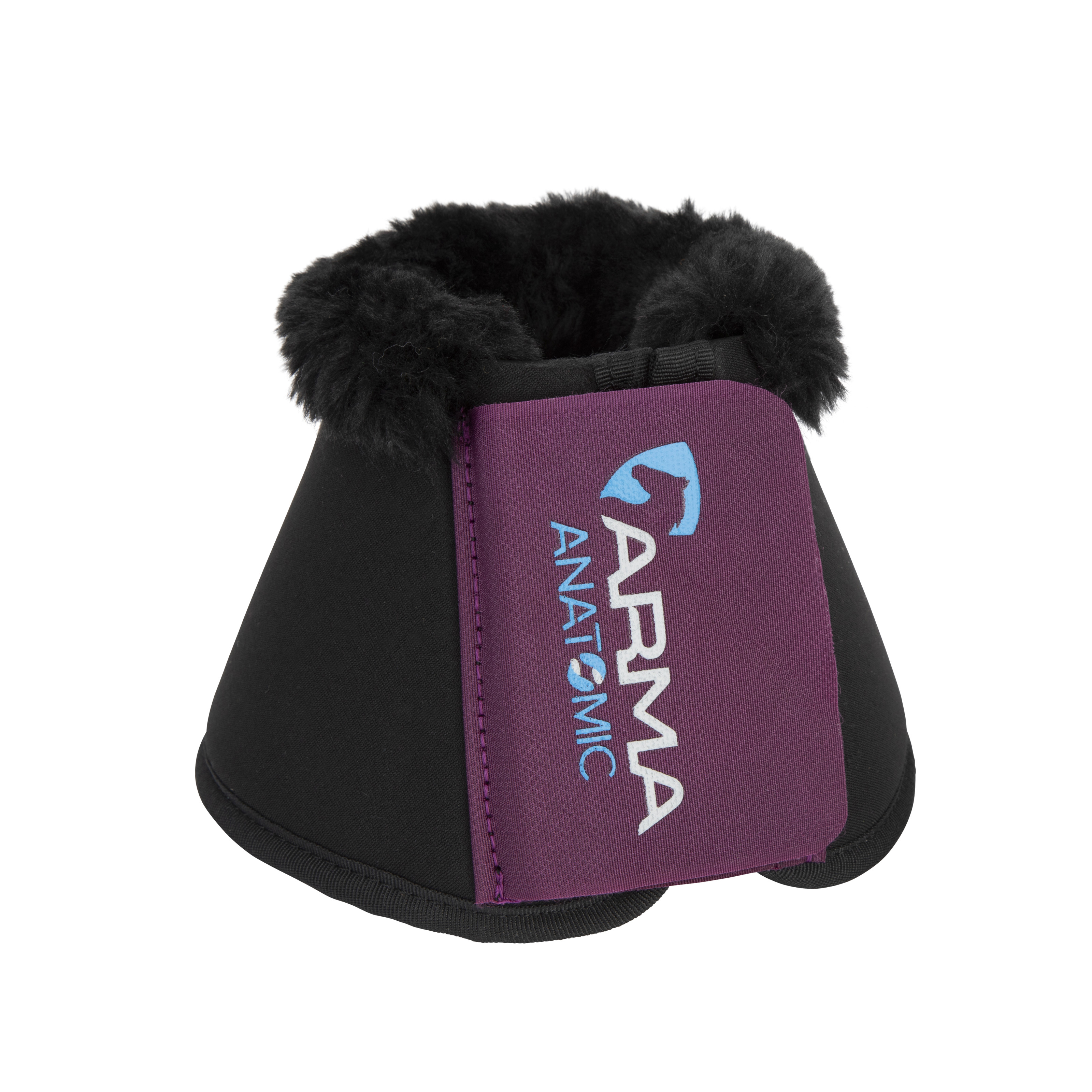 Stivali Paracolpi Posteriori Shires ARMA In Neoprene Neri, Per Cavallo, Over Reach Boots - Foto 2