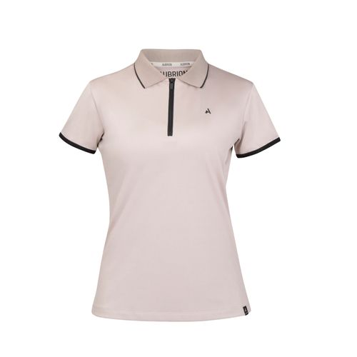 Shires Aubrion Women's React Short Sleeve Tech Polo - Sand