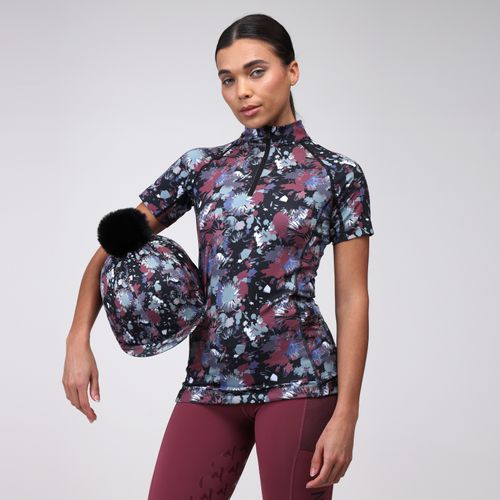 Shires Aubrion Women's React Short Sleeve Sun Shirt - Abstract