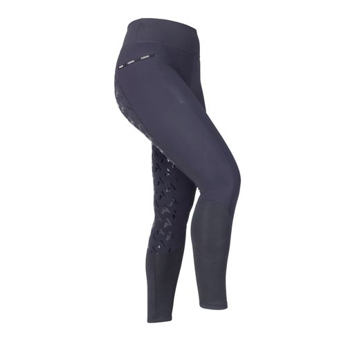 Shires Aubrion Kids' Rhythm Full Seat Riding Tights - Shadow