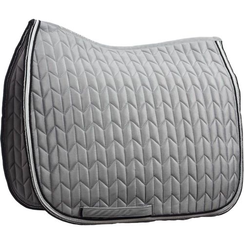 Equinavia Malmo Velvet Herringbone Dressage Saddle Pad - Grey