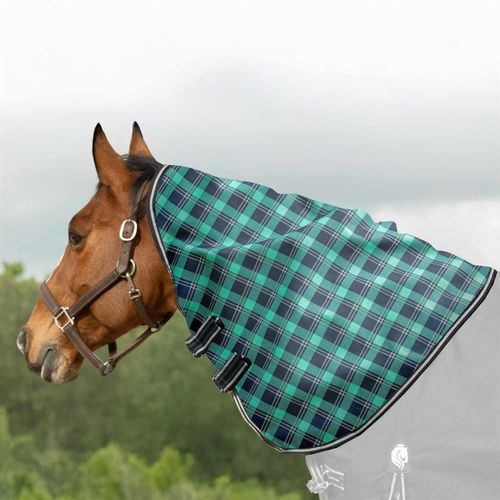 Equinavia Norse Turnout Neck Cover No Fill - Navy/Turquoise