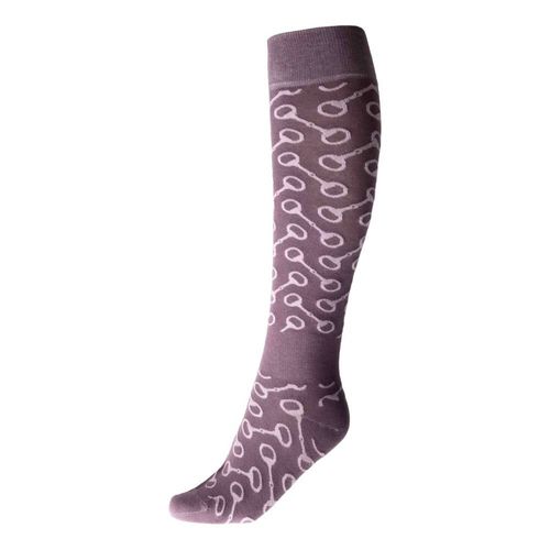 Horze Women's Caro Knee Socks - Black Plum