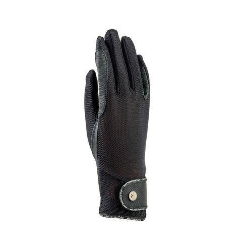 Shires Aubrion Kids' Aero Flexfit Riding Gloves - Black