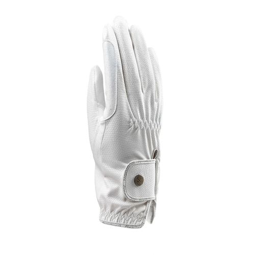 Shires Aubrion Stadium Riding Gloves - White