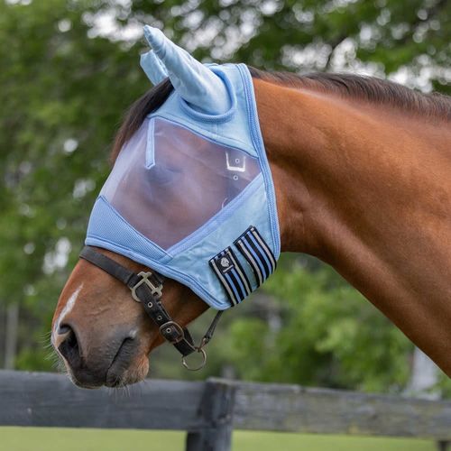 Equinavia Algard Soft Mesh Fly Mask - Light Blue