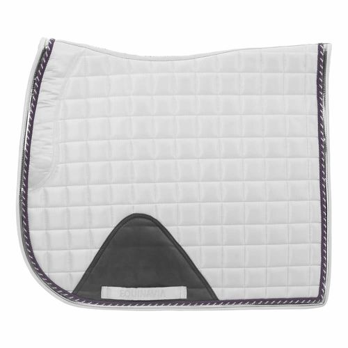 Equinavia Copenhagen Stay Put Dressage Saddle Pad - White/Orchid Mist