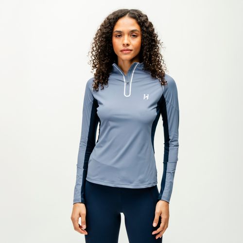 Horseware Women's Stamina Long Sleeve 1/4 Zip Top - Blue