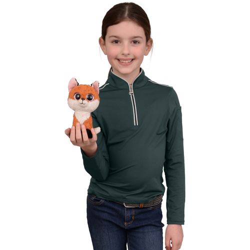 Chestnut Bay Kids' Performance Rider SkyCool Long Sleeve Shirt - Forest
