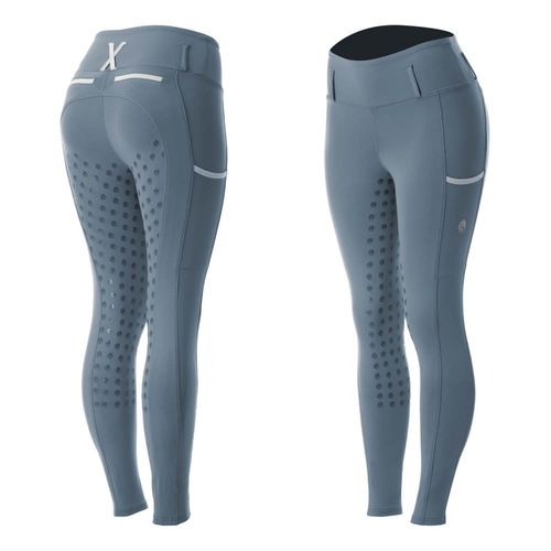 Equinavia Women's Mia Full Grip Tights - Flint Stone Blue