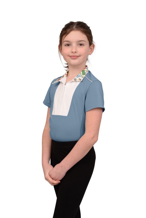 Chestnut Bay Kids' SkyCool Liberty Sport Short Sleeve Show Shirt - Skyblue(2023)