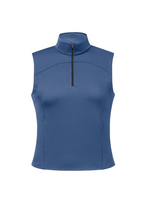Kerrits Women's Quarter Zip Sleeveless Performance Top - Wedgewood