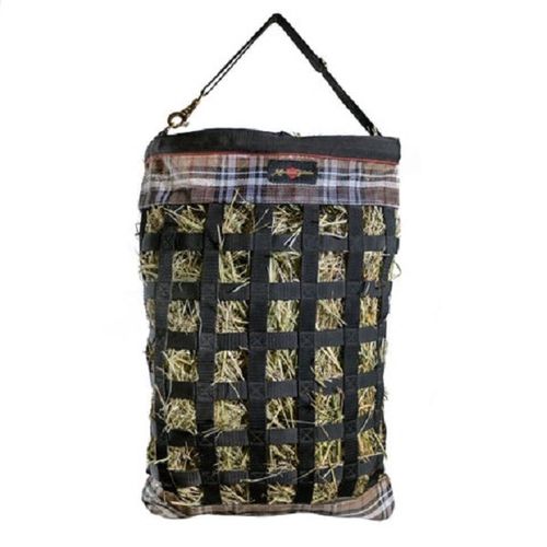 Kensington One Flake Slow Feed Hay Bag w/Rim - Deluxe Black