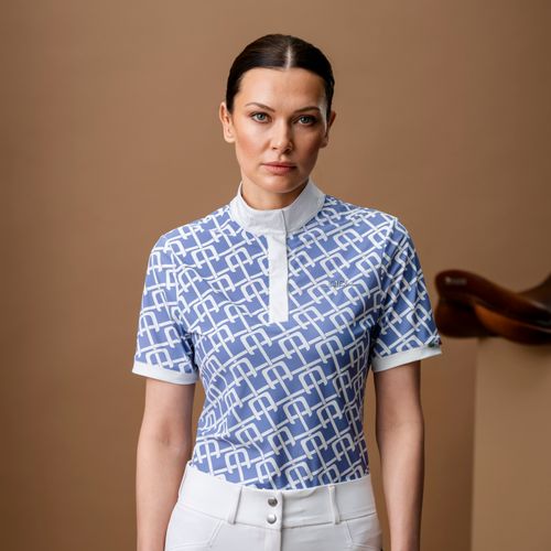 Alessandro Albanese Women's Alcina Short Sleeve Show Shirt - Sicilian Blue