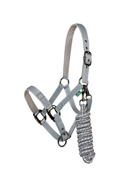 Horseware Newmarket Headcollar & Leadrope - Witney Charcoal