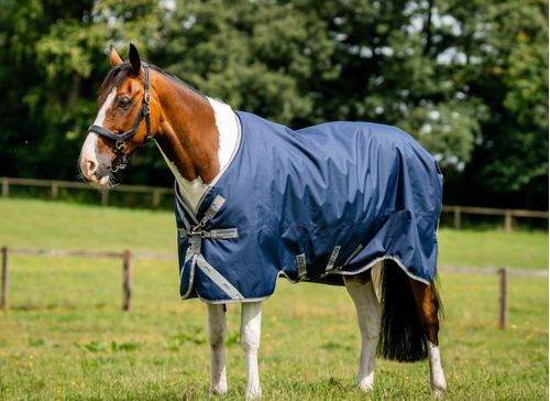 Amigo 1200D XL Turnout 150g - Navy/Titanium Grey/Silver